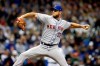 New York Mets' Steven Matz pitches during the first inning of a baseball game against the Milwaukee Brewers on Friday, May 3, 2019, in Milwaukee. (AP Photo/Aaron Gash)