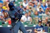 New York Mets' Tomas Nido hits an RBI-single during the fifth inning of a baseball game against the Milwaukee Brewers Sunday, May 5, 2019, in Milwaukee. (AP Photo/Aaron Gash)