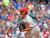 Philadelphia Phillies starting pitcher Zach Eflin throws to the Philadelphia Phillies during the first inning of a baseball game Sunday, May 26, 2019, in Milwaukee. (AP Photo/Jeffrey Phelps)