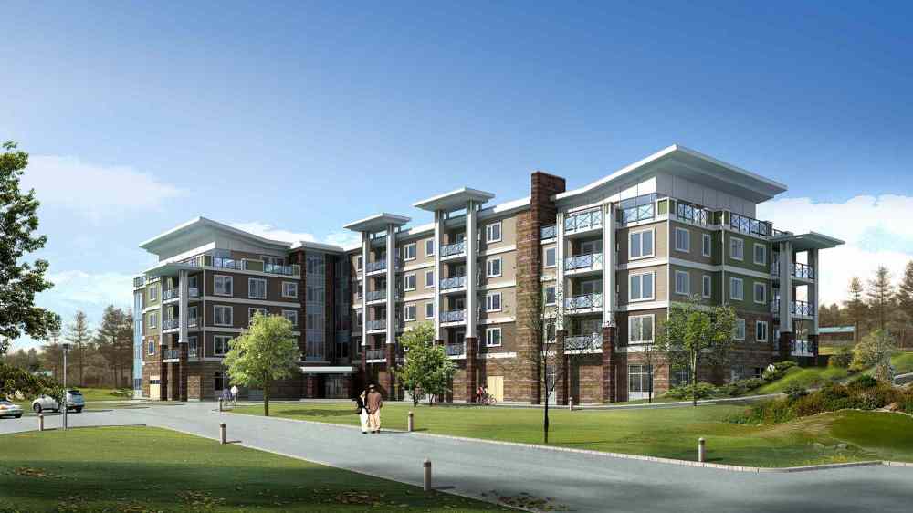 SUPPLIED
An artist’s rendering of the Wildewood Village condominium development, to be built on the site of the former Wildewood Club.