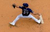 Milwaukee Brewers starting pitcher Zach Davies throws during the first inning of a baseball game against the Pittsburgh Pirates Saturday, June 8, 2019, in Milwaukee. (AP Photo/Morry Gash)