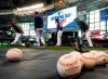 Milwaukee Brewers players warm up before an Opening Day baseball game against the St. Louis Cardinals Thursday, March 28, 2019, in Milwaukee. (AP Photo/Morry Gash)