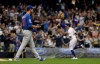 Chicago Cubs starting pitcher Cole Hamels reacts after giving up a three-run home run to Milwaukee Brewers' Christian Yelich during the third inning of a baseball game Friday, Sept. 6, 2019, in Milwaukee. (AP Photo/Morry Gash)