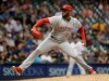 Cincinnati Reds relief pitcher Amir Garrett throws during the eighth inning of a baseball game against the Milwaukee Brewers Monday, July 22, 2019, in Milwaukee. (AP Photo/Morry Gash)