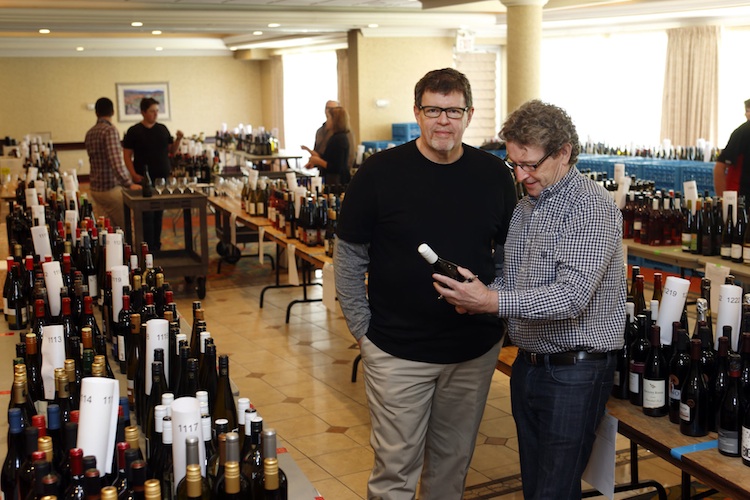 Jason Dziver
WineAlign National Wine Awards of Canada co-head judges Anthony Gismondi (left) and David Lawrason stand among the 1,100 entrants in the competition.