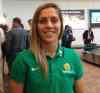 Carol Sanders / Winnipeg Free Press
Katrina Gorry smiles just moments after she and the rest of Team Australia arrive at the James Richardson International airport Thursday.