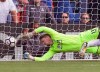 FILE - In this file photo dated Saturday Aug. 26, 2017, Crystal Palace's keeper Wayne Hennessey in action during the English Premier League soccer match against Swansea City at Selhurst Park in London. Goalkeeper Hennessey has been criticized by a disciplinary panel Tuesday April 16, 2019, for his lack of knowledge about fascism and Adolf Hitler.(AP Photo/Tim Ireland, FILE)