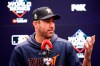 Houston Astros starting pitcher Justin Verlander speaks during a news conference before Game 5 of the baseball World Series against the Washington Nationals Sunday, Oct. 27, 2019, in Washington. (AP Photo/Alex Brandon)