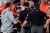 Washington Nationals manager Dave Martinez is ejected after arguing an interference call during the seventh inning of Game 6 of the baseball World Series against the Houston Astros Tuesday, Oct. 29, 2019, in Houston. (AP Photo/David J. Phillip)