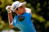 Joaquin Niemann, of Chile, watches his shot on the second tee during the final round of A Military Tribute at The Greenbrier golf tournament in White Sulphur Springs, W.Va., Sunday, Sept. 15, 2019. (AP Photo/Steve Helber)