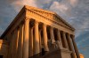 FILE - In this Oct. 10, 2017, file photo, the Supreme Court in Washington, at sunset. The Supreme Court is upholding an Indiana law that requires abortion providers to dispose of aborted fetuses in the same way as human remains. But the justices are staying out of the debate over a broader provision that would prevent a woman in Indiana from having an abortion based on gender, race or disability. (AP Photo/J. Scott Applewhite, File)