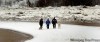 PHIL HOSSACK / WINNIPEG FREE PRESS
Residents of the RM of St. Andrews walk along Red River Drive in front of a huge ice jam that has caused the Red River to overflow its banks.