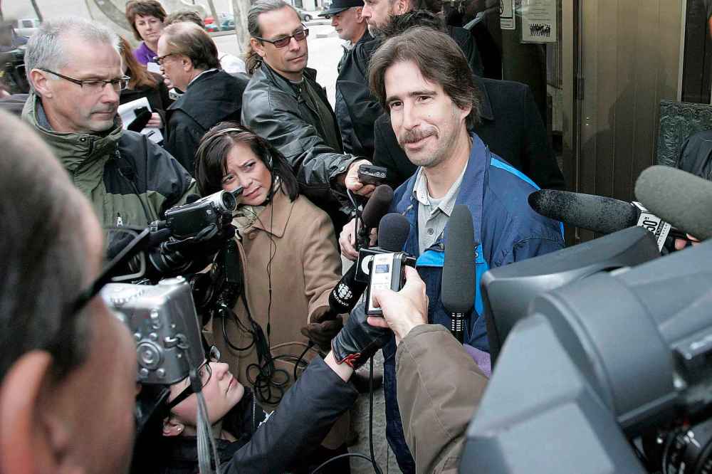 John Woods / The Canadian Press files
Kyle Unger speaks with media outside court in 2009.