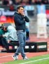 Bayern coach Niko Kovac stands during the German Bundesliga soccer match between 1. FC Nuremberg and FC Bayern Munich in Nuremberg, Germany, Sunday, April 28, 2019. (AP Photo/Matthias Schrader)