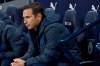 Chelsea's head coach Frank Lampard sits on the bench during the English Premier League soccer match between Manchester City and Chelsea at Etihad stadium in Manchester, England, Saturday, Nov. 23, 2019. (AP Photo/Rui Vieira)