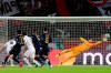 PSG's Angel Di Maria, 3rd left, scores his side's second goal during the Champions League group A soccer match between PSG and Real Madrid at the Parc des Princes stadium in Paris, Wednesday, Sept. 18, 2019. (AP Photo/Michel Euler)