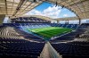 A general view of the Dragao stadium in Porto, Portugal, Tuesday, June 4, 2019. Switzerland will face Portugal Wednesday in a UEFA Nations League semifinal soccer match in Porto. (AP Photo/Luis Vieira)