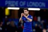 Chelsea's Cesc Fabregas applauds the supporters at the end of the English FA Cup third round soccer match between Chelsea and Nottingham Forest at Stamford Bridge in London, Saturday, Jan. 5, 2019. Chelsea won 2-0. (AP Photo/Alastair Grant)