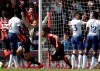 Bournemouth's Nathan Ake, center, celebrates after scoring the opening goal during the English Premier League soccer match between AFC Bournemouth and Tottenham Hotspur at the Vitality Stadium in Bournemouth, England, Saturday May 4, 2019. (AP Photo/Matt Dunham)