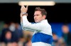 Chelsea's head coach Frank Lampard applauds the supporters at the end of the English Premier League soccer match between Chelsea and Leicester City at Stamford Bridge stadium in London, Sunday, Aug. 18, 2019. The match ended in a 1-1 tie.(AP Photo/Frank Augstein)