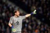 Porto goalkeeper Iker Casillas gestures during the Champions League round of 16, 2nd leg, soccer match between FC Porto and AS Roma at the Dragao stadium in Porto, Portugal, Wednesday, March 6, 2019. (AP Photo/Luis Vieira)