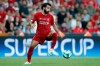 Liverpool's Mohamed Salah controls the ball during the UEFA Super Cup soccer match between Liverpool and Chelsea, in Besiktas Park, in Istanbul, Wednesday, Aug. 14, 2019. (AP Photo/Thanassis Stavrakis)