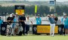 South Africa's Christiaan Bezuidenhout plays his tee shot off the 2nd during a practice round ahead of the start of the British Open golf championships at Royal Portrush in Northern Ireland, Tuesday, July 16, 2019. The British Open starts Thursday. (AP Photo/Matt Dunham)