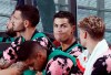 Cristiano Ronaldo, second from right, of Juventus sits on the bench prior to a friendly match against Team K League at the Seoul World Cup Stadium in Seoul, South Korea, Friday, July 26, 2019. (AP Photo/Ahn Young-joon)