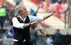 Jorge Jesus, coach of Brazil's Flamengo, gives instructions to his players during the Copa Libertadores final soccer match against Argentina's River Plate at the Monumental stadium in Lima, Peru, Saturday, Nov. 23, 2019. (AP Photo/Martin Mejia)