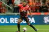 Nikao of Brazil's Athletico Paranaense controls the ball during a Recopa Sudamericana first leg final soccer match against Argentina's River Plate in Curitiba, Brazil, Wednesday, May 22, 2019. (AP Photo/Andre Penner)