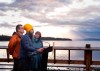 NDP Leader Jagmeet Singh makes a campaign stop with Bob Chamberlin, left, candidate for Nanaimo-Ladysmith and Sheila Malcolmson, MLA for Nanaimo, in Ladysmith, B.C., on Friday, Sept. 27, 2019. THE CANADIAN PRESS/Andrew Vaughan