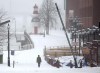 A pedestrian braves the elements at the start of a major winter storm in Saint John, N.B. on Sunday, Jan. 20, 2019. Environment Canada has issued a winter storm warning for the maritime provinces with snow, rain and freeing rain expected. THE CANADIAN PRESS/Andrew Vaughan