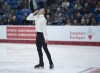 Nam Nguyen sreacts after skating to a national title after winning the senior men free competition at the 2019 National Skating Championships at Harbour Station in Saint John, N.B., on Saturday, Jan. 19, 2019. THE CANADIAN PRESS/Andrew Vaughan