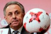 FILE - In this Tuesday, April 25, 2017 file photo, Russia's deputy prime minister in charge of sport, tourism and youth policies Vitaly Mutko attends a news conference after the Russia 2018 LOC Board meeting with FIFA participation in St. Petersburg, Russia. Russian Deputy Prime Minister Vitaly Mutko, who was banned from the Olympics for life because of the country's doping scandals, resigned Wednesday Dec. 19, 2018, as president of the Russian Football Union. (AP Photo/Dmitri Lovetsky, File)