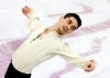 Spain's Javier Fernandez performs in the men's free skating at the ISU European figure skating championships in Minsk, Belarus, Saturday, Jan. 26, 2019. (AP Photo/Sergei Grits)