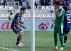 Japan's forward Yuya Osako, left, celebrates after scoring his second goal during the AFC Asian Cup group F soccer match between Japan and Turkmenistan at Al Nahyan Stadium in Abu Dhabi, United Arab Emirates, Wednesday, Jan. 9, 2019. (AP Photo/Hassan Ammar)