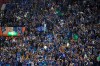 Al Hilal supporters cheer during the second leg of the AFC Champions League final soccer match between Urawa Reds and Al Hilal in Saitama, near Tokyo, Sunday, Nov. 24, 2019. (AP Photo/Christopher Jue)