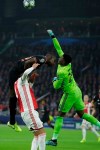 CORRECTING CHELSEA PLAYER TO KURT ZOUMA - Ajax's goalkeeper Andre Onana blocks Chelsea‚Äôs Kurt Zouma's header during the group H Champions League soccer match between Ajax and Chelsea at the Johan Cruyff ArenA in Amsterdam, Netherlands, Wednesday, Oct. 23, 2019. (AP Photo/Peter Dejong)