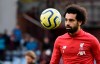 Liverpool's Mohamed Salah controls the ball during warmup before the English Premier League soccer match between Aston Villa and Liverpool at Villa Park in Birmingham, England, Saturday, Nov. 2, 2019. (AP Photo/Rui Vieira)