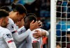 Liverpool's Sadio Mane, right, celebrates with teammates after scoring his side's second goal during the English Premier League soccer match between Aston Villa and Liverpool at Villa Park in Birmingham, England, Saturday, Nov. 2, 2019. (AP Photo/Rui Vieira)