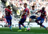 Tottenham's Son Heung-min, second right, kicks the ball during their English Premier League soccer match between Tottenham Hotspur and Crystal Palace at White Hart Lane stadium in London, Saturday, Sept. 14, 2019. (AP Photo/Alastair Grant)