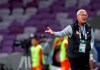 China's head coach Marcello Lippi reacts during the AFC Asian Cup round of 16 soccer match between Thailand and China at the Hazza Bin Zayed stadium in Al Ain, United Arab Emirates, Sunday, Jan. 20, 2019. (AP Photo/Hassan Ammar)