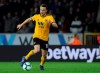 Wolverhampton's Diogo Jota controls the ball during the English Premier League soccer match between Wolverhampton Wanderers and Arsenal at the Molineux Stadium in Wolverhampton, England, Wednesday, April 24, 2019. (AP Photo/Rui Vieira)