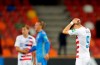 United States' Sebastian Soto, right, reacts at the end of the Group D U20 World Cup soccer match between Ukraine and USA in Bielsko Biala, Poland, Friday, May 24, 2019. (AP Photo/Sergei Grits)