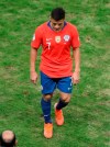 Chile's Alexis Sanchez leaves the field at the end of Copa America semifinal soccer match against Peru at Arena do Gremio in Porto Alegre, Brazil, Wednesday, July 3, 2019. Peru won the game 3-0 and qualified to the final. (AP Photo/Edison Vara)