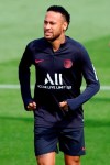 PSG's Neymar attends a training session at Camp des Loges in Saint Germain en Laye, outside Paris, France, Saturday, Aug. 10, 2019. (AP Photo/Francois Mori)