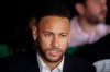 FILE - In this June 13, 2019 file photo, Brazil's soccer player Neymar speaks to the press as he leaves a police station where he answered questions about rape allegations against him in Sao Paulo, Brazil. Brazilian authorities say police have asked Monday, July 1, for more time to investigate a model‚Äôs allegation that she was raped by soccer star Neymar. (AP Photo/Andre Penner, File)