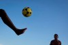 FILE - In this May 31, 2014 file photo, a player controls a ball during a game of 
