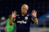 FILE - In this March, 6, 2019 file photo, Luis Felipe Scolari, coach of Brazil's Palmeiras, gestures during a Copa Libertadores soccer match against Colombia's Junior in Barranquilla, Colombia. Scolari has been fired on Monday, Sept. 2, 2019, from his post as head coach of Palmeiras. (AP Photo/Fernando Vergara, File)