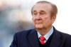 FILE - In this July 23, 2011 file photo, Conmebol President Nicolas Leoz attends a Copa America third-place soccer match in La Plata, Argentina. Leoz, president of Conmebol between 1986 and 2013, died on Wednesday night, Aug. 28, 2019. He was 90 years old. (AP Photo/Fernando Llano, File)